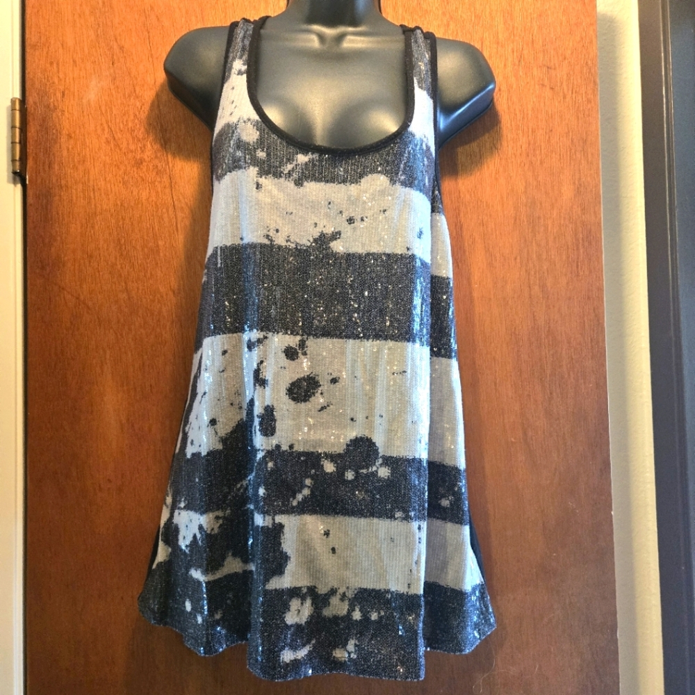 Sweet Love gorgeous sequin tank tunic szXL